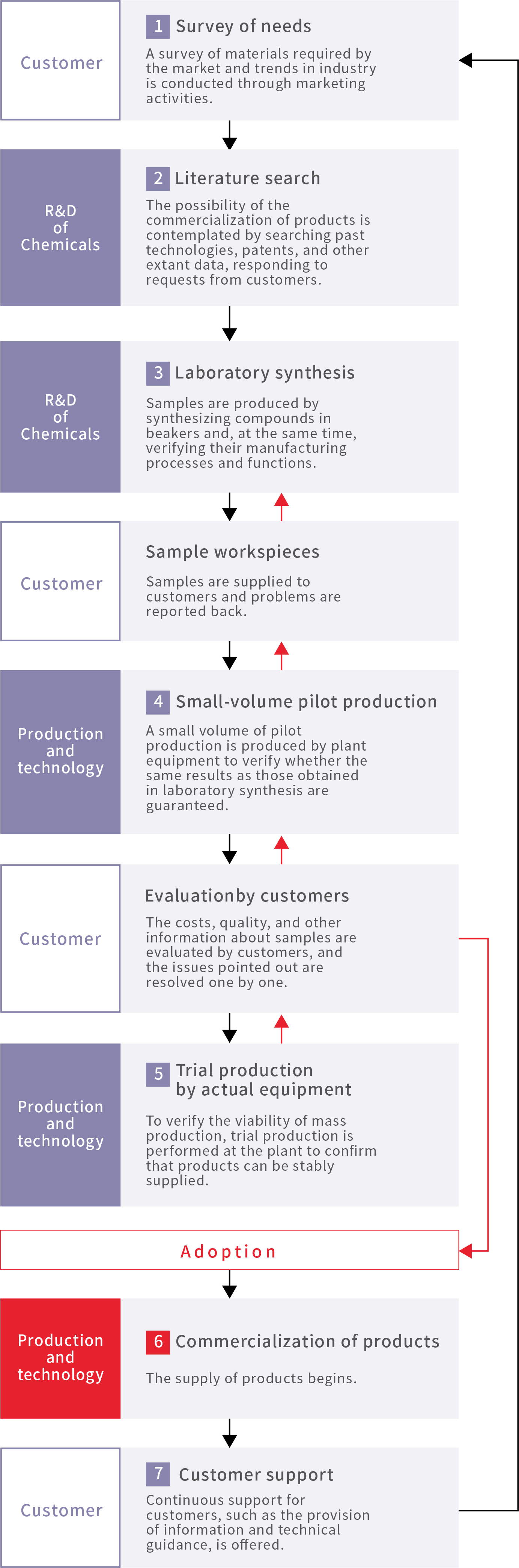 Flow of development (example)